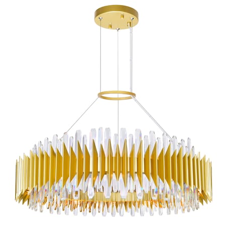 Cwi Lighting Cityscape 24 Light Chandelier With Satin Gold Finish 1247P39-24-602
